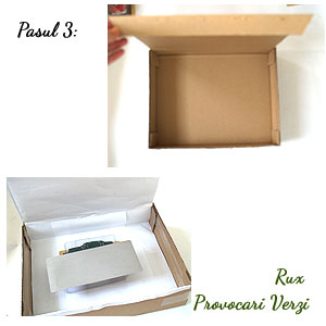 pasul 4 realizarea cutiei de depozitare