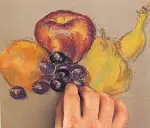 Evidentiaza reflexele pastelate pe boabele de strugure