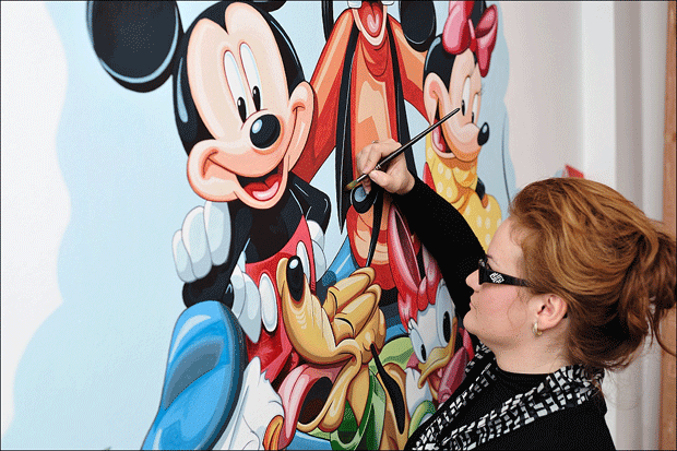 Picturi murale - Picturi pe pereti pentru camera copilului - Artist Andreea Nasoi