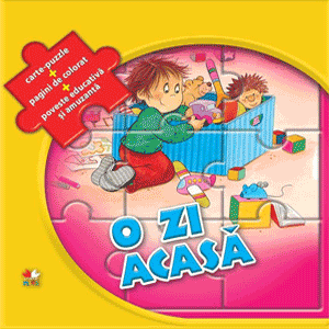 O zi acasa. Carte puzzle pentru copii mici O zi acasa. Carte puzzle pentru copii mici