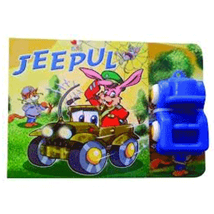 Carte cu jucarie pentru copii - Jeepul Carte cu jucarie pentru copii - Jeepul