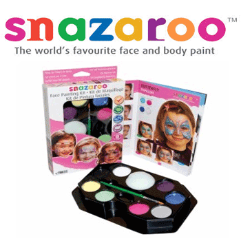 Kit pictura pe fata Snazaroo GIRLS PARTY - Acuarele pictura pe fata pentru fetite