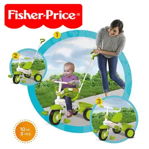 Tricicleta multifunctionala Classic Fisher Price - cel mai bun raport calitate pret