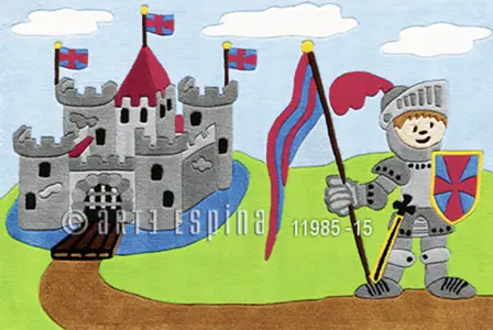 Covoare pentru camera copiilor baieti Covor castel Joy Arta Espina Covoare pentru camera copiilor baieti Covor castel Joy Arta Espina