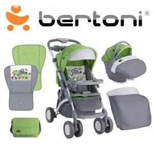 Carucior set Apollo Green Grey Car